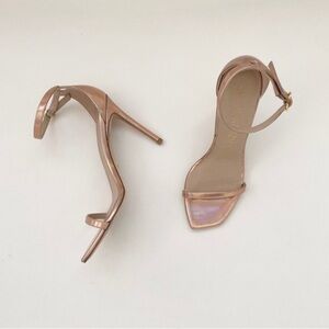 Stuart Weitzman Nudistcurve Hologram Heels